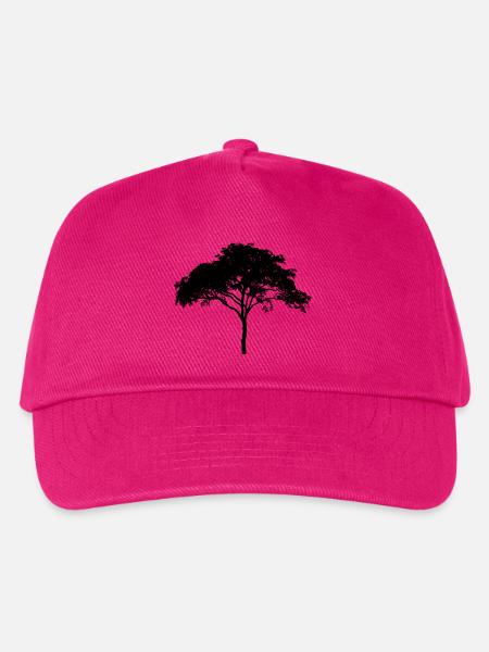 Stammbaum des Lebens mit Ästen, Blättern + Stamm - Kinder Basecap - Fuchsia