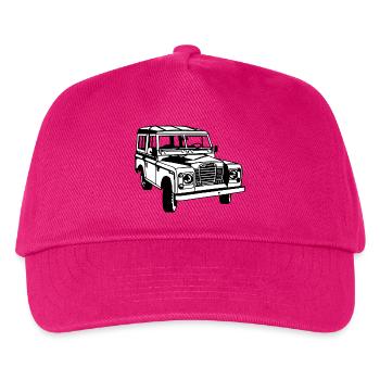 LR Landie Series illustration - Autonaut.com - Kids’ Baseball Cap - fuchsia - Front