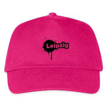 Leipzig Splatter - Kinder Basecap - Fuchsia - Vorne