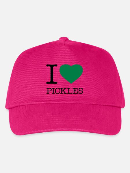 I LOVE PICKLES - Kinder Basecap - Fuchsia