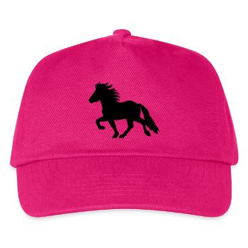 Süßes Islandpferd, Tölter No. 6, Isländer - Kinder Basecap - Fuchsia - Vorne