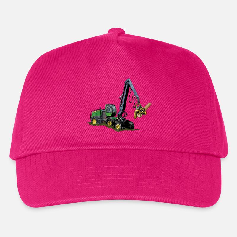 Harvester, Holzerntemaschine - Kinder Basecap - Fuchsia