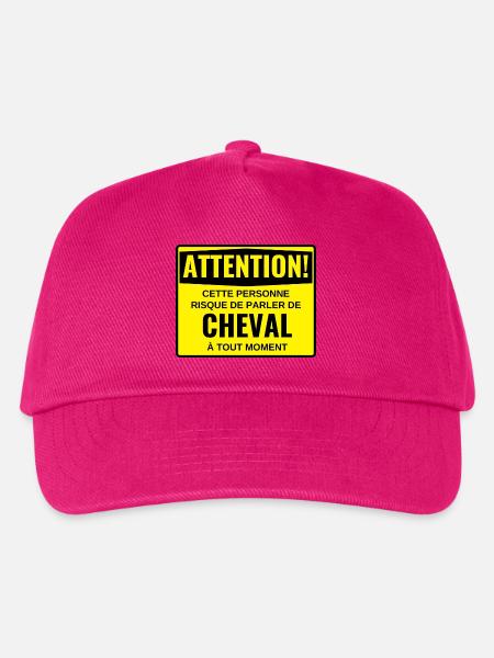 Diese Person spricht jederzeit über Pferd - Kinder Basecap - Fuchsia