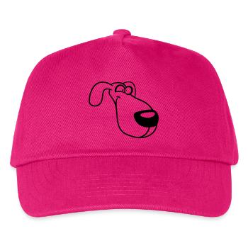 Dog Face Funny Silly Funny Crazy Comic - Kids’ Baseball Cap - fuchsia - Front