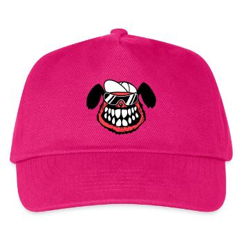 chien monstre méchant dangereux dents sourire sourire - Casquette de baseball Enfant - fuchsia - Devant