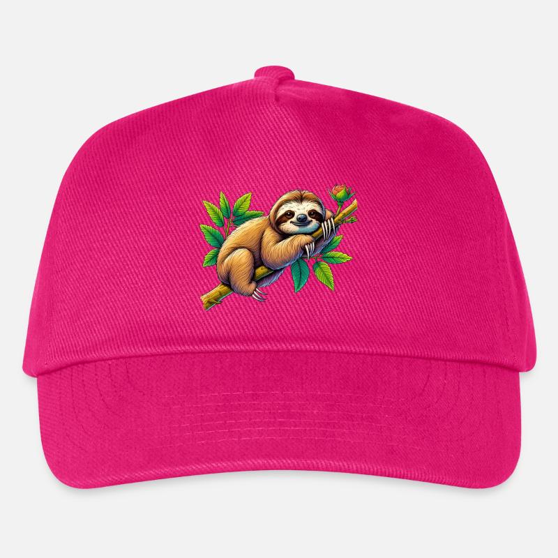 Faultier - Kinder Basecap - Fuchsia
