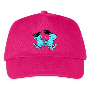 2 Octopus passed two high school graduation college - Kids’ Baseball Cap - fuchsia - Front