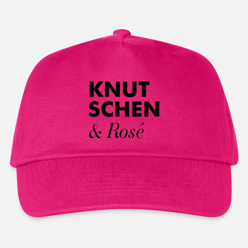 Knutschen Rosé Sommer Tshirt - Kinder Basecap - Fuchsia