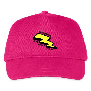 Glücksbringer: Kämpferin - Du schaffst das! - Kinder Basecap - Fuchsia - Vorne