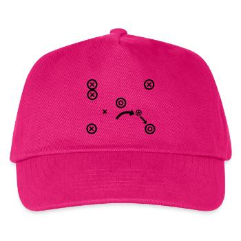 Soccer Tactics Coach Strategy Vector - Kids’ Baseball Cap - fuchsia - Front