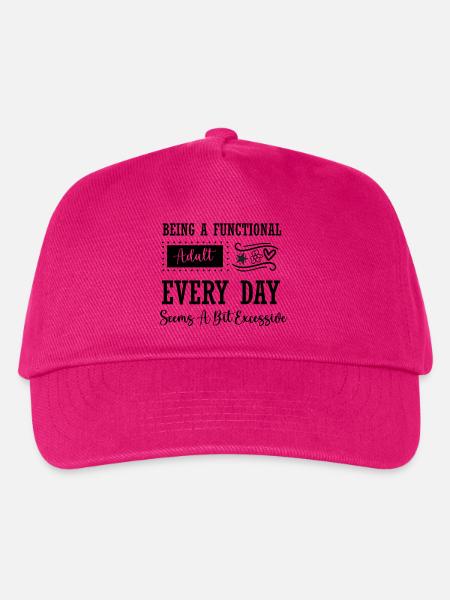 Funktionaler Erwachsener? Scheint übertrieben zu sein - Kinder Basecap - Fuchsia