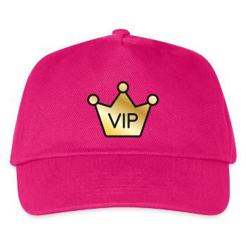 VIP Gold Crown - Kinder Basecap - Fuchsia - Vorne