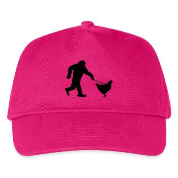 Bigfoot Huhn Humor - Kinder Basecap - Fuchsia - Vorne