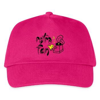 Retro Fan - Kinder Basecap - Fuchsia - Vorne