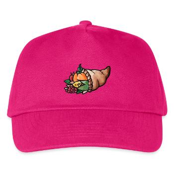 Aquarell Cornucopia Harvest - Kinder Basecap - Fuchsia - Vorne