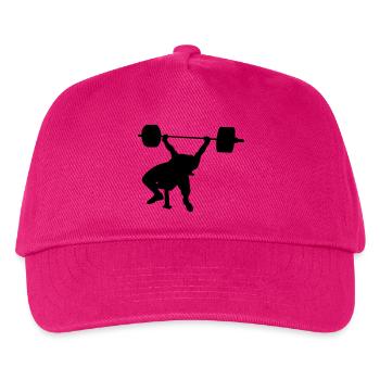 Bankdrücken start - Kinder Basecap - Fuchsia - Vorne