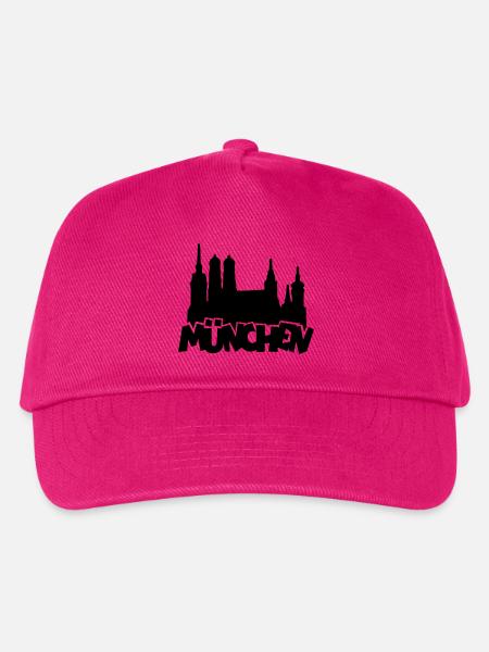 München Skyline - Kinder Basecap - Fuchsia