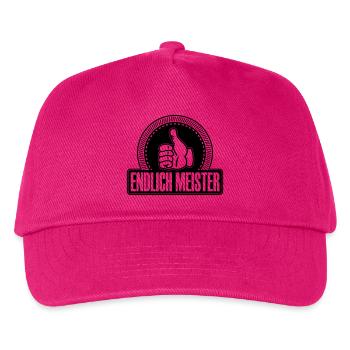 Endlich Meister Daumen hoch - Kinder Basecap - Fuchsia - Vorne