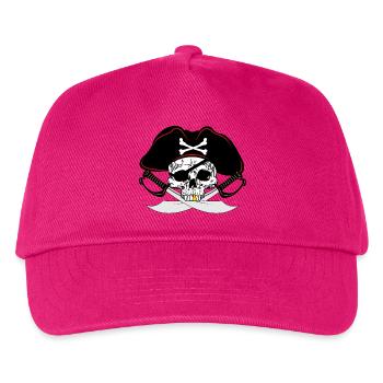 Pirat mit goldenem Zahn - Kinder Basecap - Fuchsia - Vorne