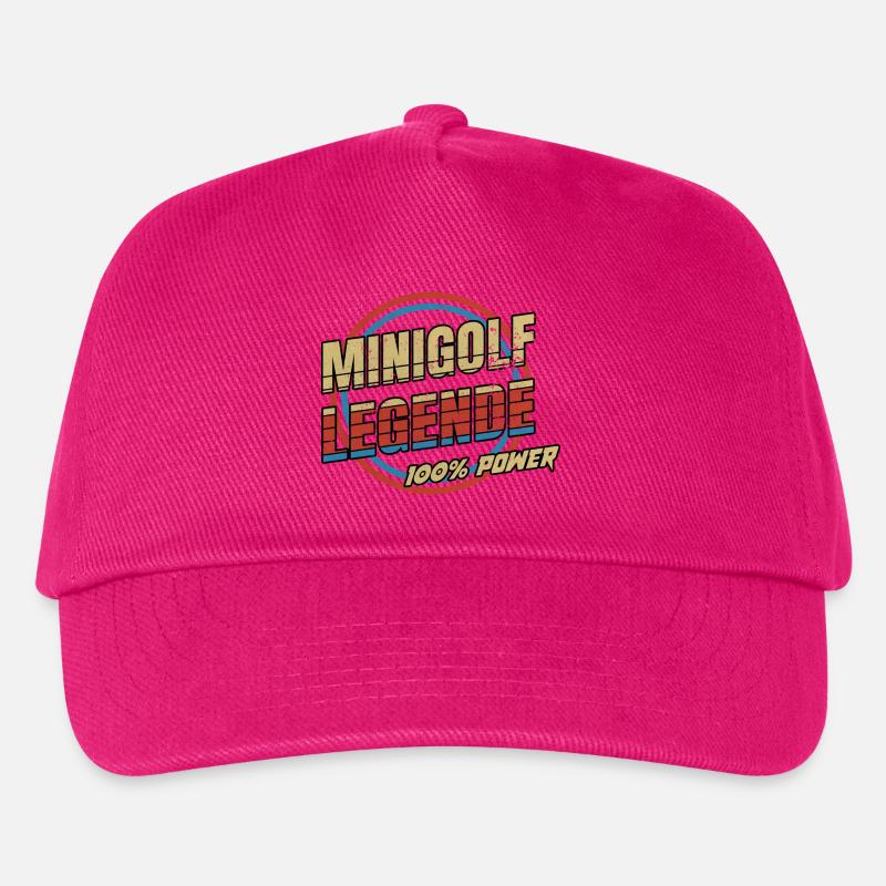 Minigolf Legende - Kinder Basecap - Fuchsia