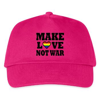 Make love not war - Kids’ Baseball Cap - fuchsia - Front