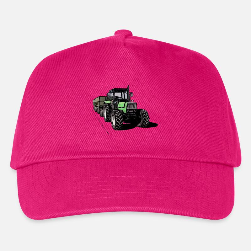 Deutz 4.31 Traktor mit Anhänger - Kinder Basecap - Fuchsia