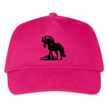 Pferd Isländer Islandpferd Islandpony - Kinder Basecap - Fuchsia - Vorne