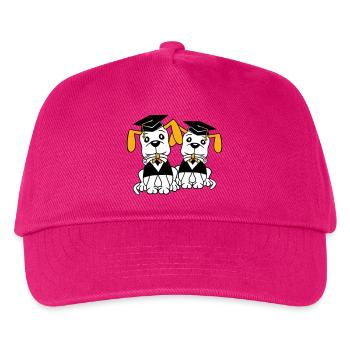 Chiens École Diplôme Certificat Gymnase Collège Abi - Casquette de baseball Enfant - fuchsia - Devant