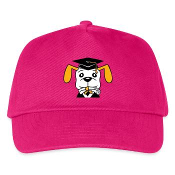 Dog School Graduation Certificate Gymnasium College Abi - Kids’ Baseball Cap - fuchsia - Front