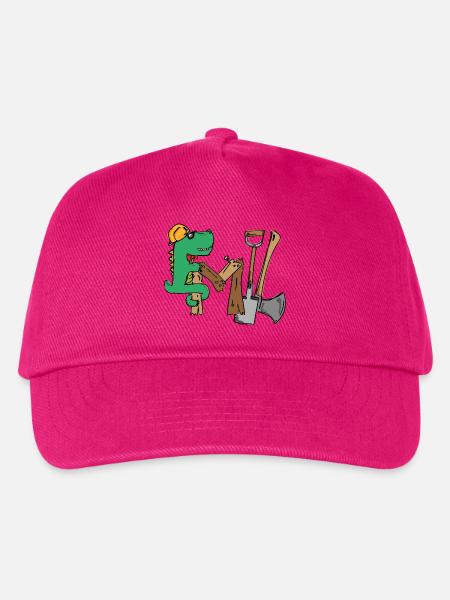 Emil Baustellenkroki mit Werkzeugen - Kinder Basecap - Fuchsia