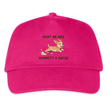 Flinker Corgi Sprint Spruch - Kinder Basecap - Fuchsia - Vorne
