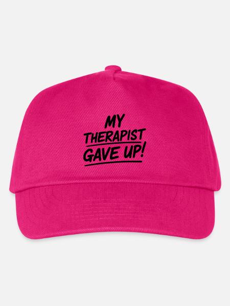 Mein Therapeut hat aufgegeben - Kinder Basecap - Fuchsia