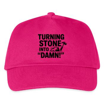 Dicton drôle de tailleur de pierre - Casquette de baseball Enfant - fuchsia - Devant