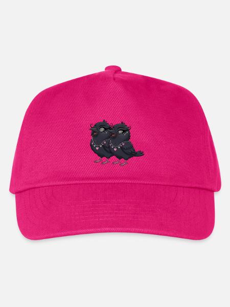 Raben Girls mit Herzketten - Kinder Basecap - Fuchsia