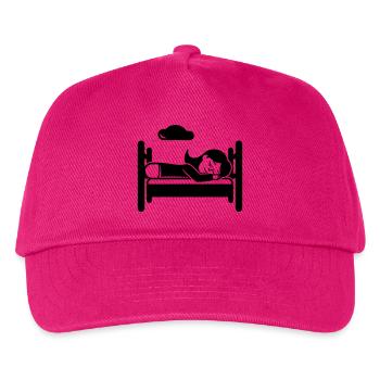 Schlafen Müde - Kinder Basecap - Fuchsia - Vorne