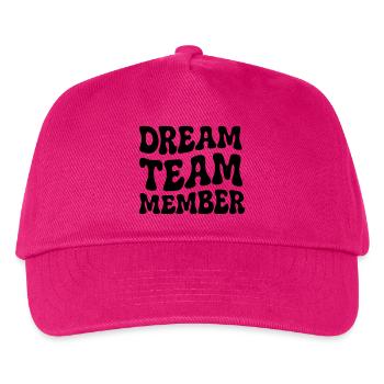Dream Team Member groovy Seventies Logo - Kids’ Baseball Cap - fuchsia - Front