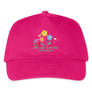 You are enough - Just as you are - Kinder Basecap - Fuchsia - Vorne