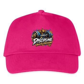 Disziplin baut Freiheit - Kinder Basecap - Fuchsia - Vorne
