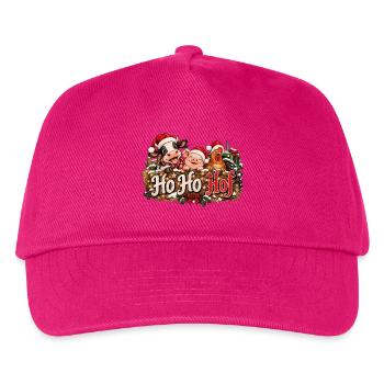 Weihnachten Landleben Ho Ho Hof Landwirtschaft  - Kinder Basecap - Fuchsia - Vorne