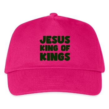 Jesus König der Könige - Kinder Basecap - Fuchsia - Vorne