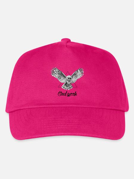 Ja Owl - Kinder Basecap - Fuchsia