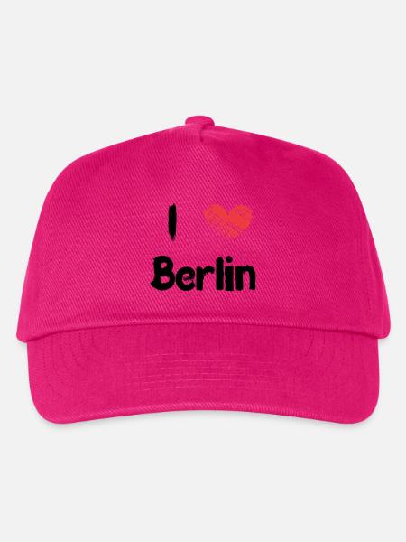 I love Berlin - Kinder Basecap - Fuchsia
