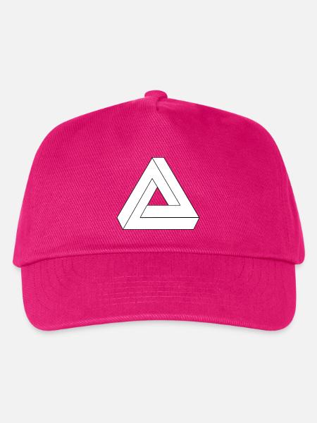 Optische Täuschung Dreieck Unendlichkeit Symbol - Kinder Basecap - Fuchsia