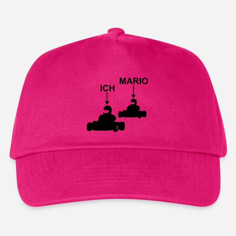 go kart ich mario - Kinder Basecap - Fuchsia