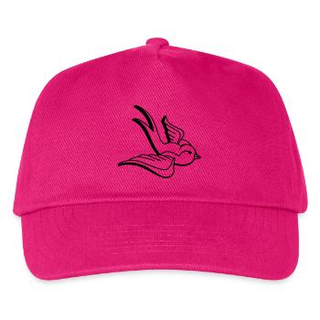 Schwalbe Vogel - Kinder Basecap - Fuchsia - Vorne