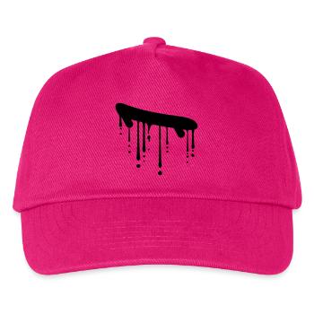 skateboard drops graffiti design skater jump s - Kids’ Baseball Cap - fuchsia - Front