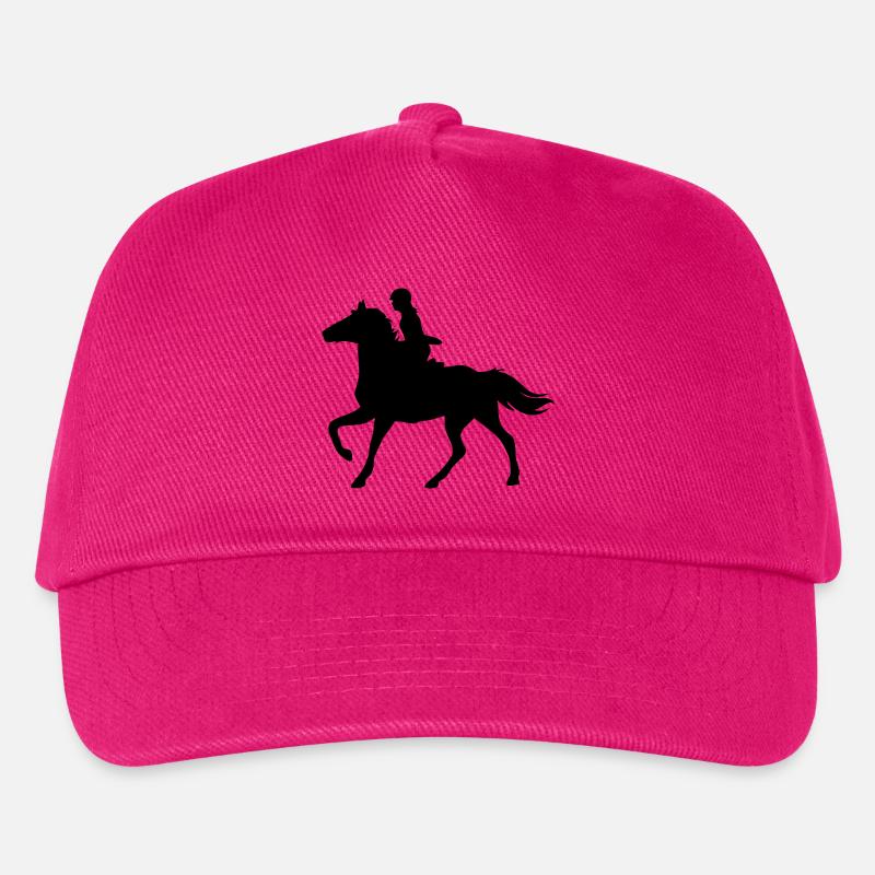 Mädchen mit Pferd - Kinder Basecap - Fuchsia