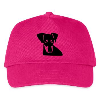 Deutscher Pinscher 003 - Kinder Basecap - Fuchsia - Vorne