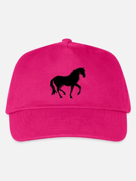 Pferd PRE Pura Raza Espangnola, Andalusier Piaffe - Kinder Basecap - Fuchsia