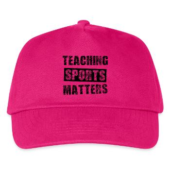 Sportlehrer - Kinder Basecap - Fuchsia - Vorne